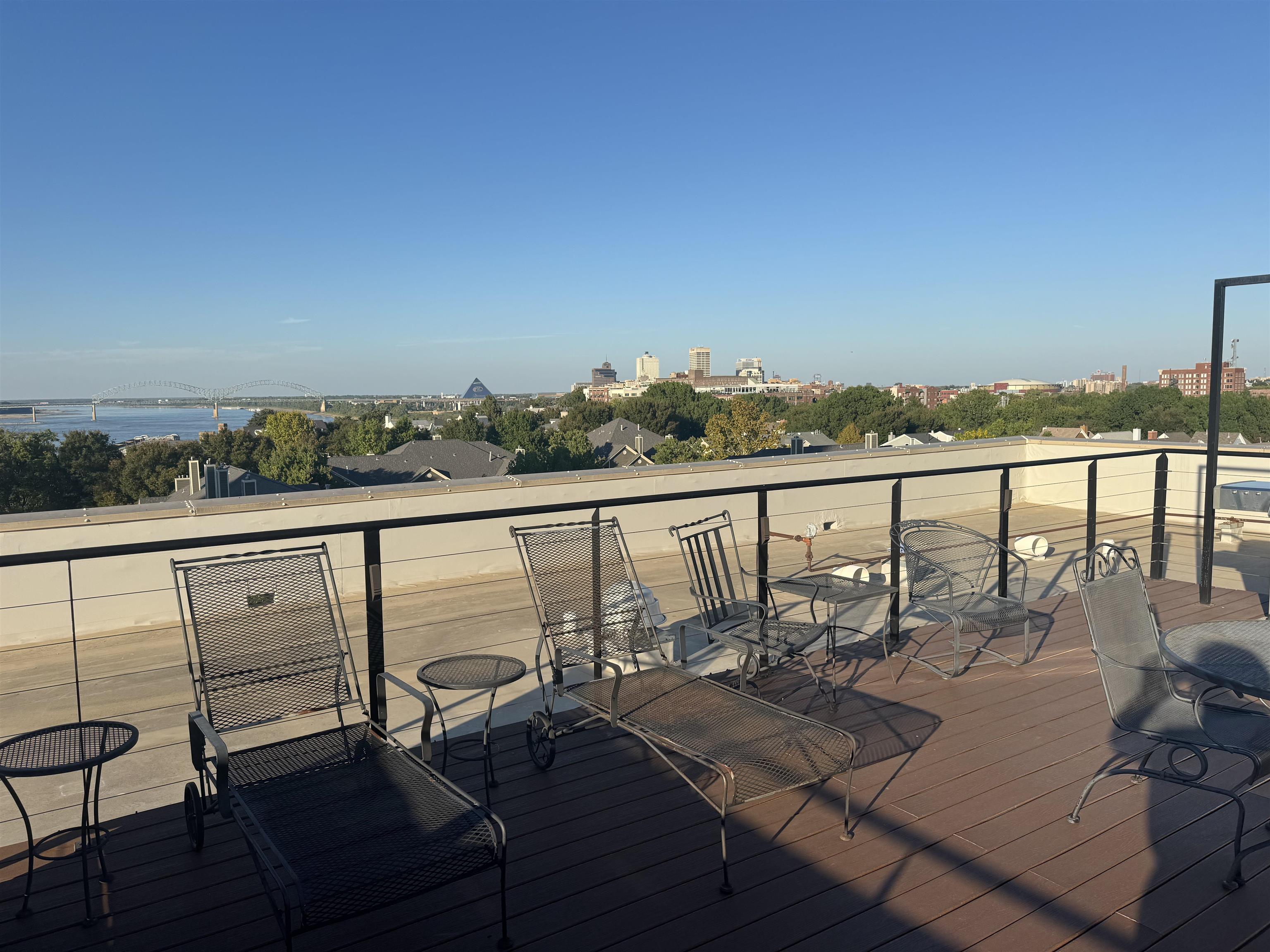 648 Riverside Drive, Unit 309 Memphis, TN 38103 - Photo 30 of 30 a view of a balcony with lake view and mountain view