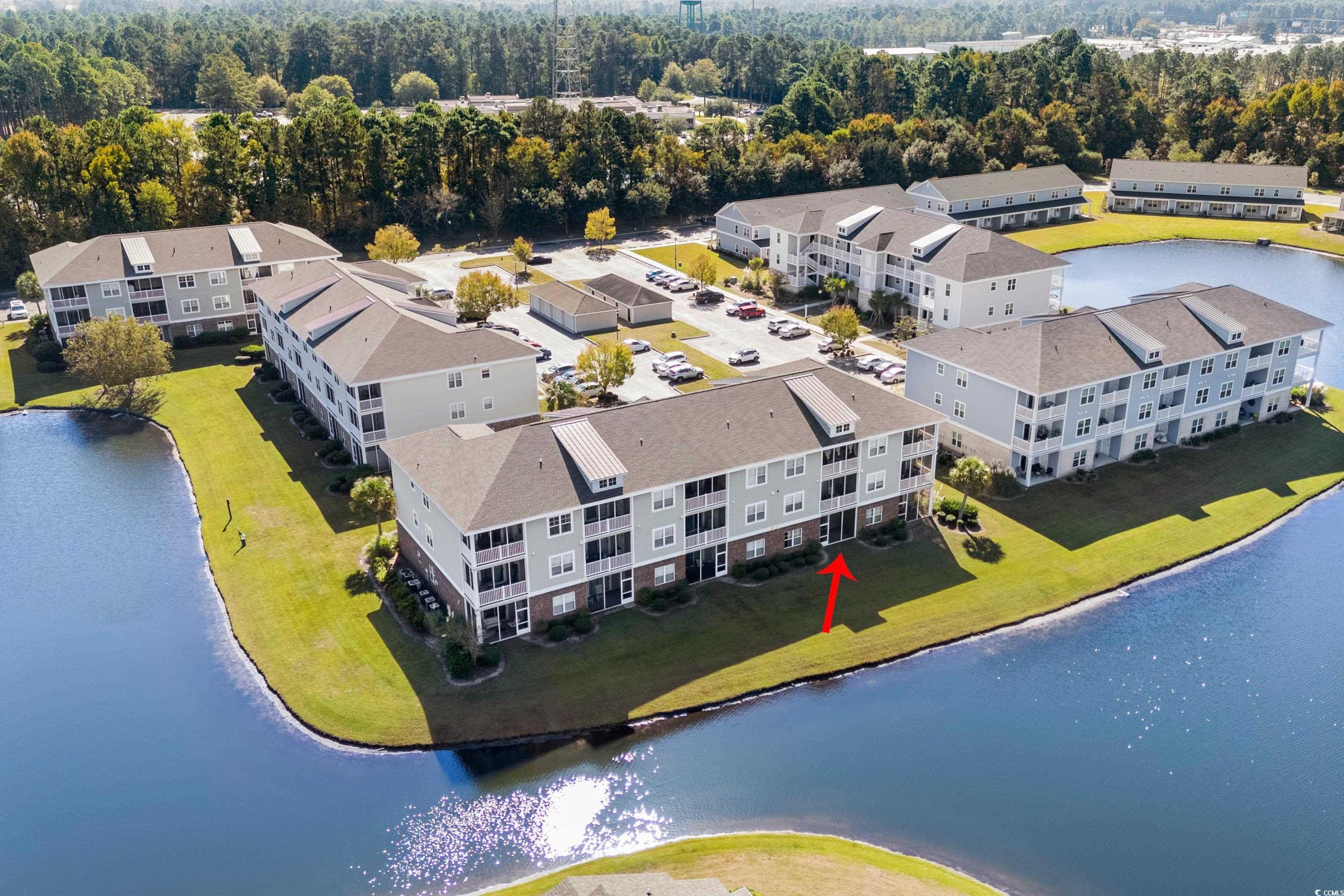 336 Kiskadee Loop, Unit B Conway, SC 29526 - Photo 3 of 40 Drone / aerial view featuring a water view