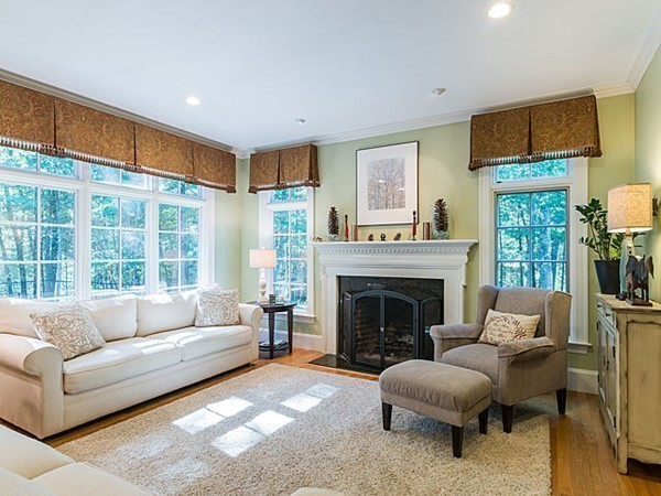 4 Cedar Street Natick, MA 01760 - Photo 6 of 21 a living room with furniture and a fireplace