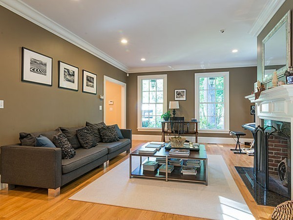4 Cedar Street Natick, MA 01760 - Photo 9 of 21 a living room with furniture and a flat screen tv