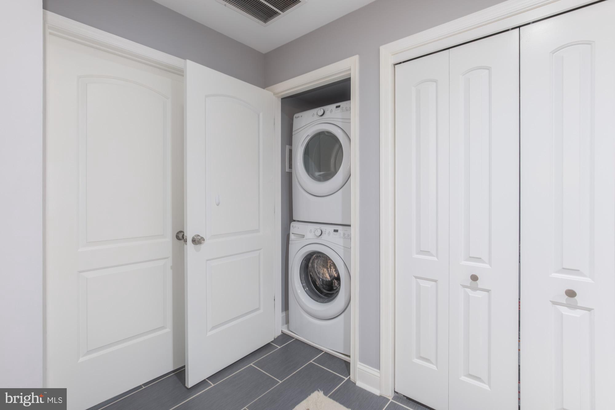 3803 10th Street Northwest, Unit 1 Washington, DC 20011 - Photo 59 of 71 a utility room with sink dryer and washer