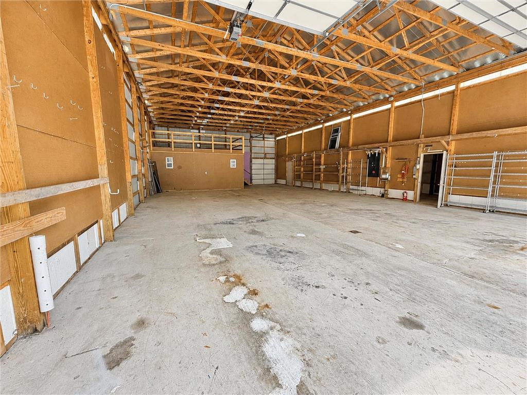 475 Crowthers Road Quakertown, PA 18951 - Photo 69 of 93 A spacious, open-concept warehouse with exposed wooden beams, concrete flooring, and ample storage space.