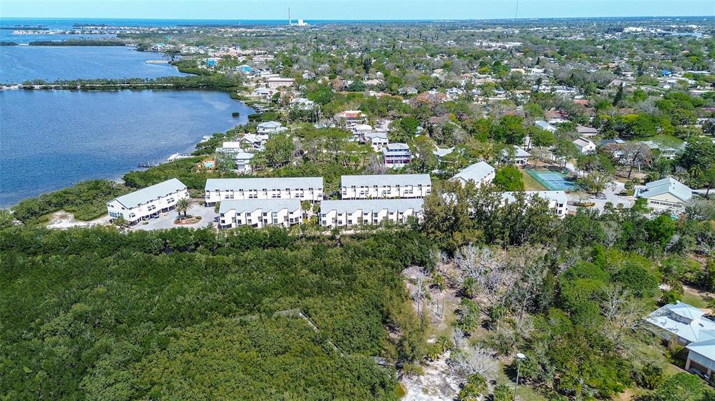 1500 Sunset Road, Unit G4 Tarpon Springs, FL 34689 - Photo 43 of 44 an aerial view of ocean with residential house with outdoor space
