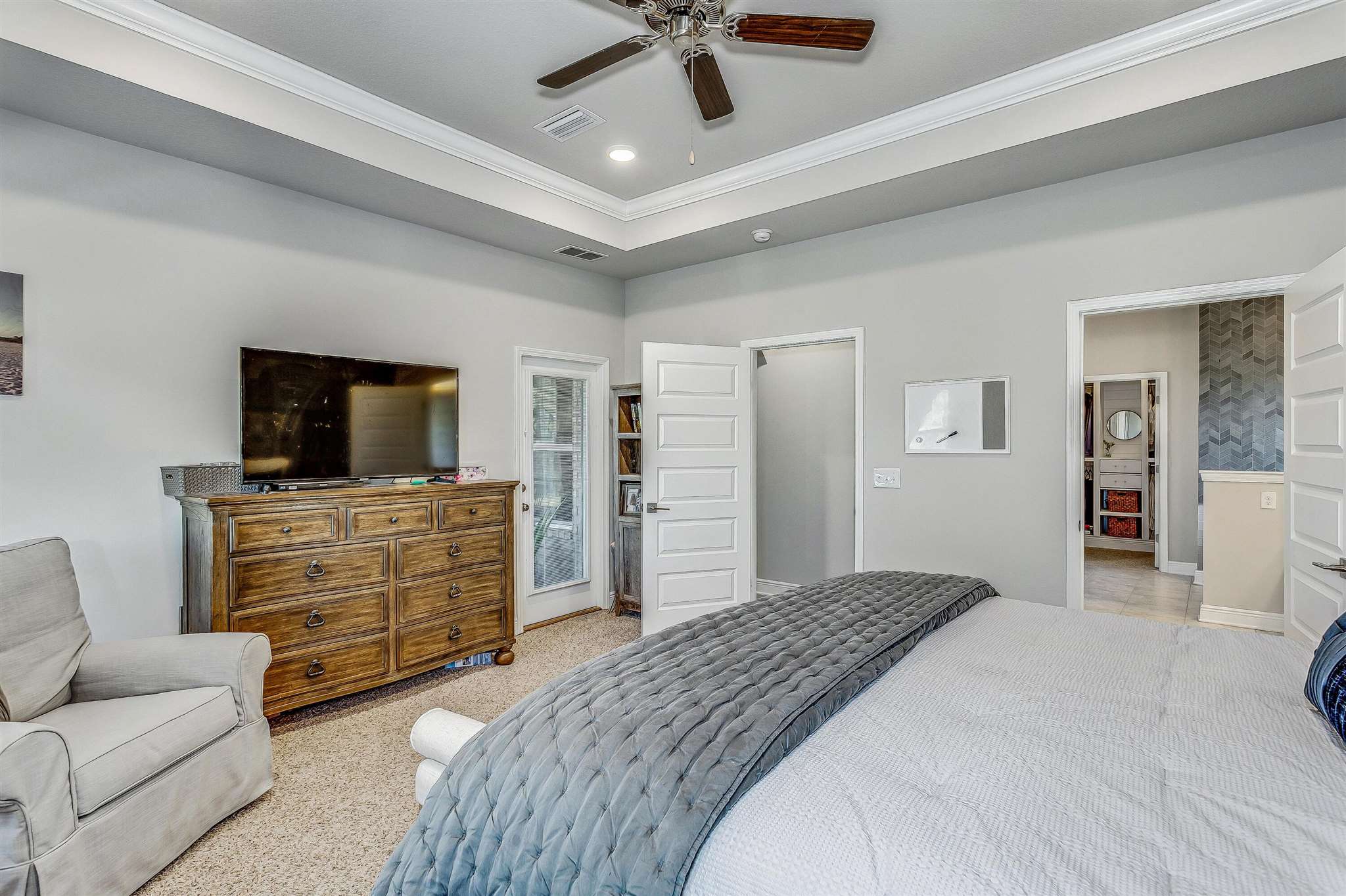 2792 Elkhorn Drive Pace, FL 32571 - Photo 25 of 50 a bedroom with furniture and a bed