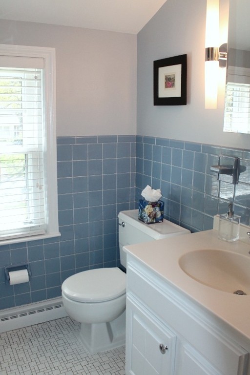 10 Longfellow Road Lexington, MA 02420 - Photo 23 of 29 a bathroom with a toilet a sink and a shower