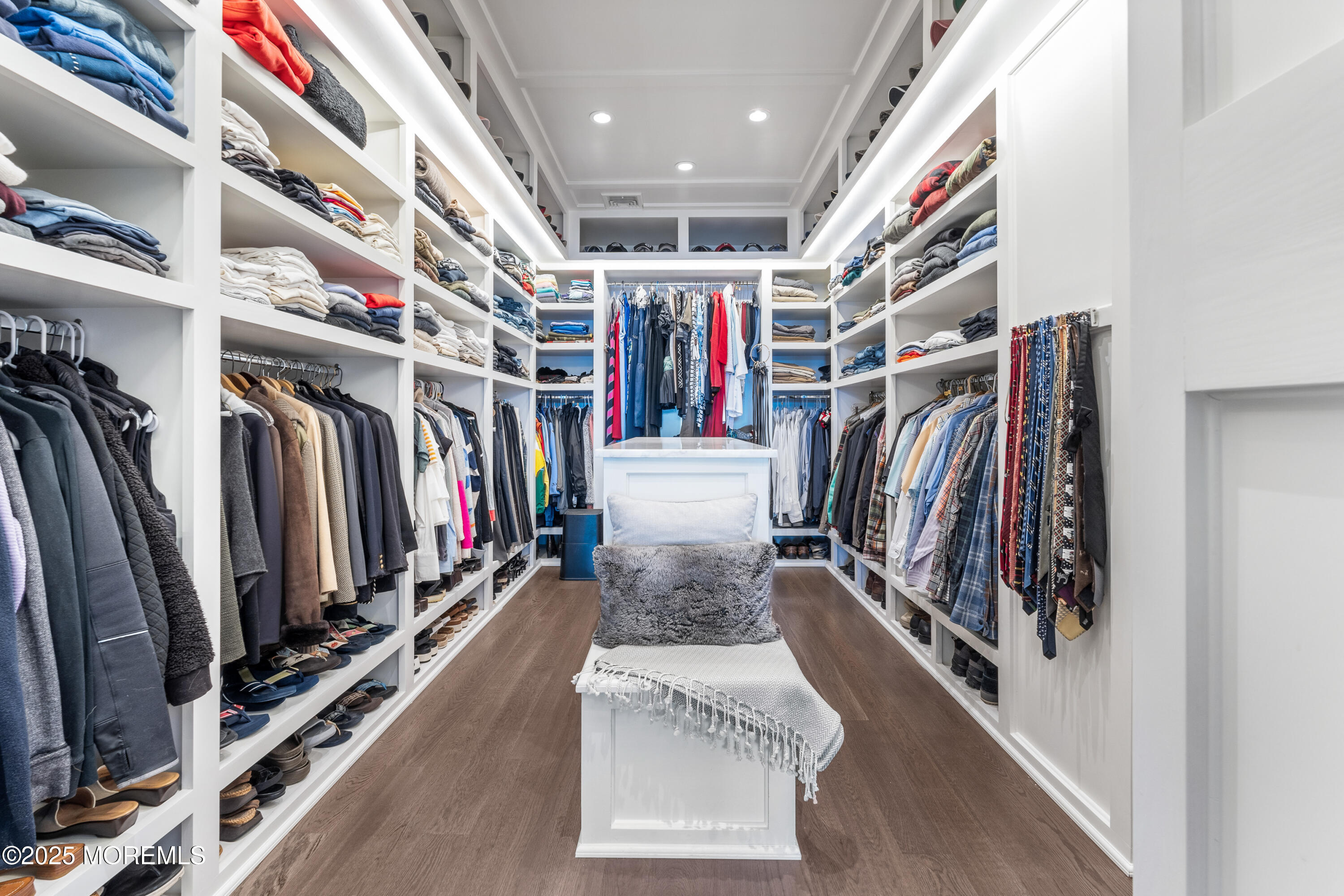 0 Wilson Circle Rumson, NJ 07760 - Photo 37 of 74 a view of walk in closet with clothes and shoes