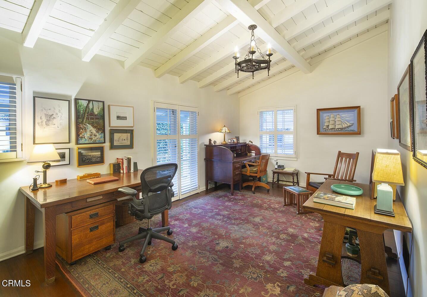 1126 Wotkyns Drive Pasadena, CA 91103 - Photo 15 of 31 a view of a workspace with furniture and a window