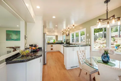 a view of a city from a balcony