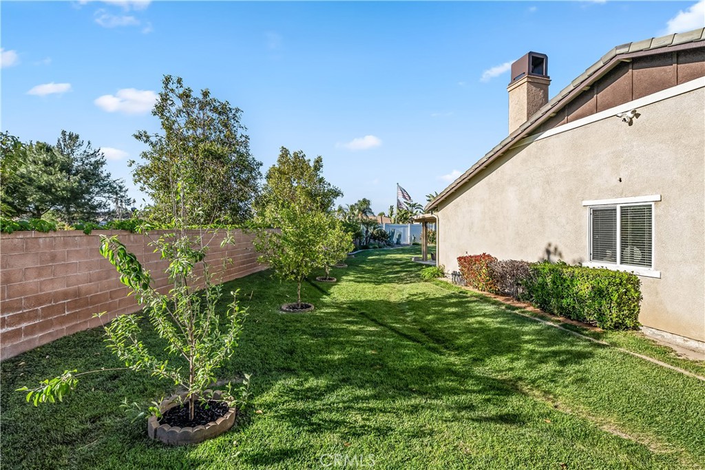 14428 Table Bluff Circle Eastvale, CA 92880 - Photo 7 of 29 a backyard of a house with plants and outdoor seating