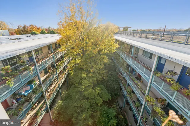 a view of a tall building