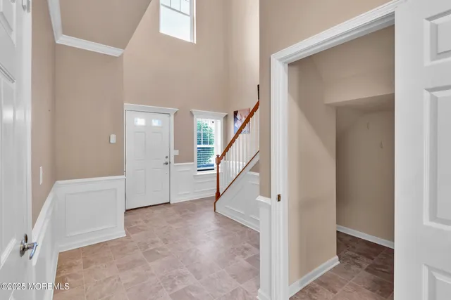 a view of an entryway with staircase