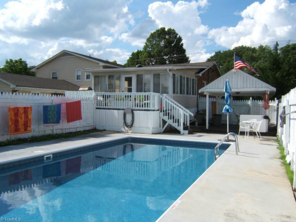2991 Hickory Tree Road Winston-Salem, NC 27127 - Photo 19 of 26 In-ground pool with new custom-fit vinyl liner installed 2015, new pool pump 2015. Privacy fence, gazebo. Back porch and sunroom.