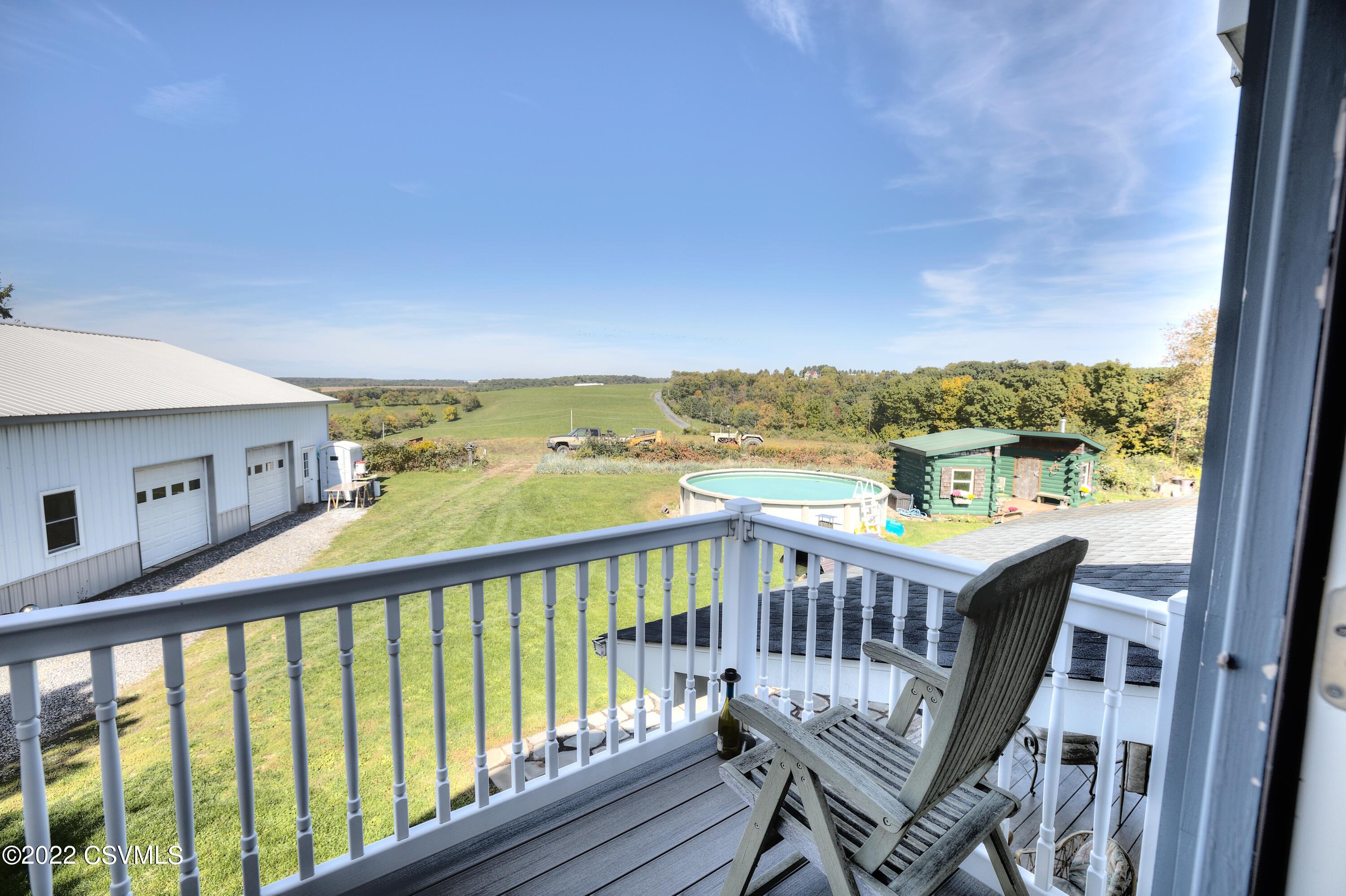 181 A Katys Church Road Danville, PA 17821 - Photo 26 of 52 View From Master Bedroom Deck