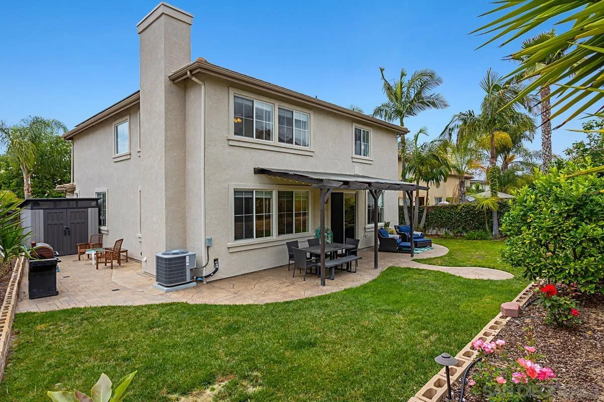 1058 Bells Drive Oceanside, CA 92057 - Photo 2 of 31 a view of a patio with table and chairs potted plants and a palm tree