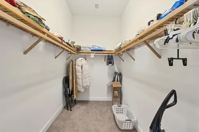 a view of a walk in closet