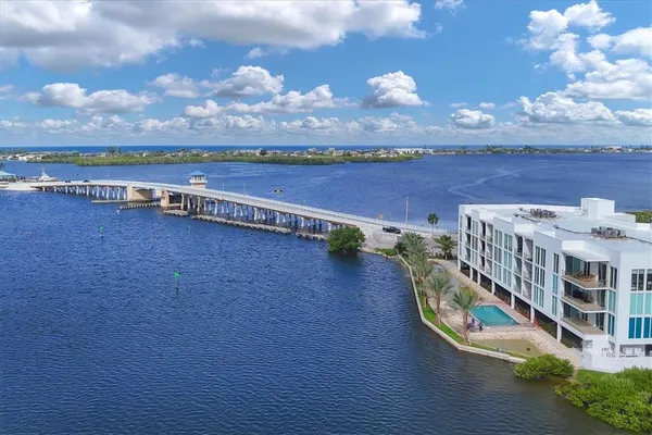 a view of city and ocean