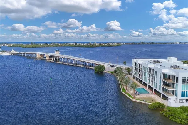 a view of city and ocean