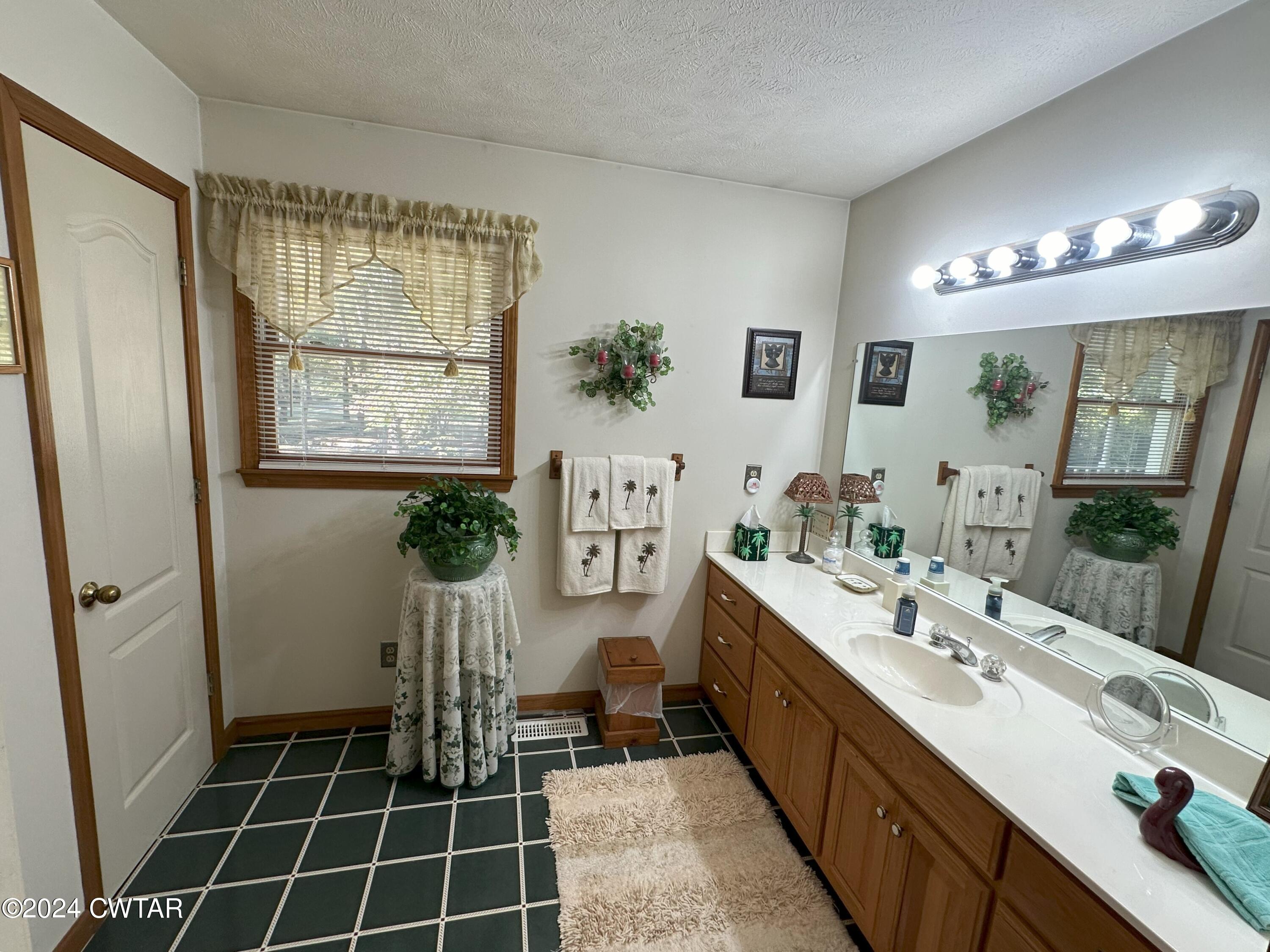 883 Crucifer Road Huron, TN 38345 - Photo 18 of 22 a spacious bathroom with a double vanity sink a mirror and a shower