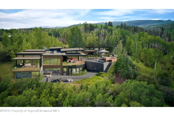 a view of a city and mountains