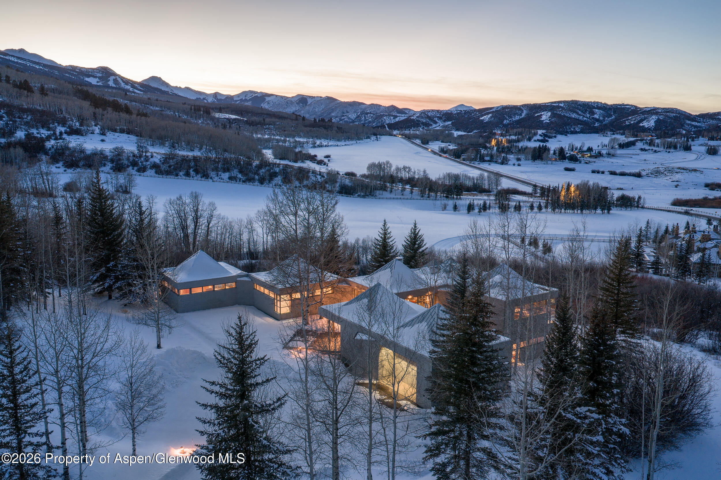 821 Cluny Road Aspen, CO 81611 - Photo 4 of 27 a view of a city and mountains