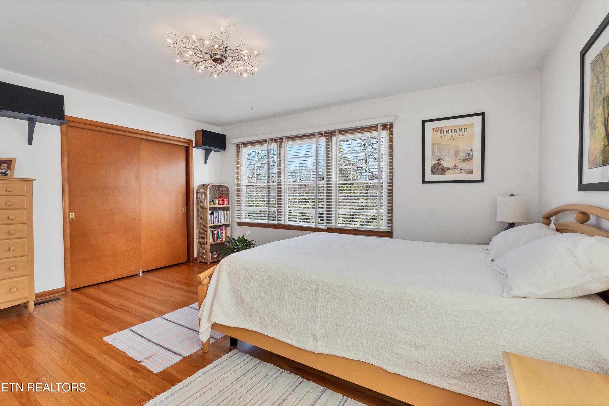 409 Bridge View Lane Knoxville, TN 37914 - Photo 15 of 37 a bedroom with a bed painting on wall and a large window