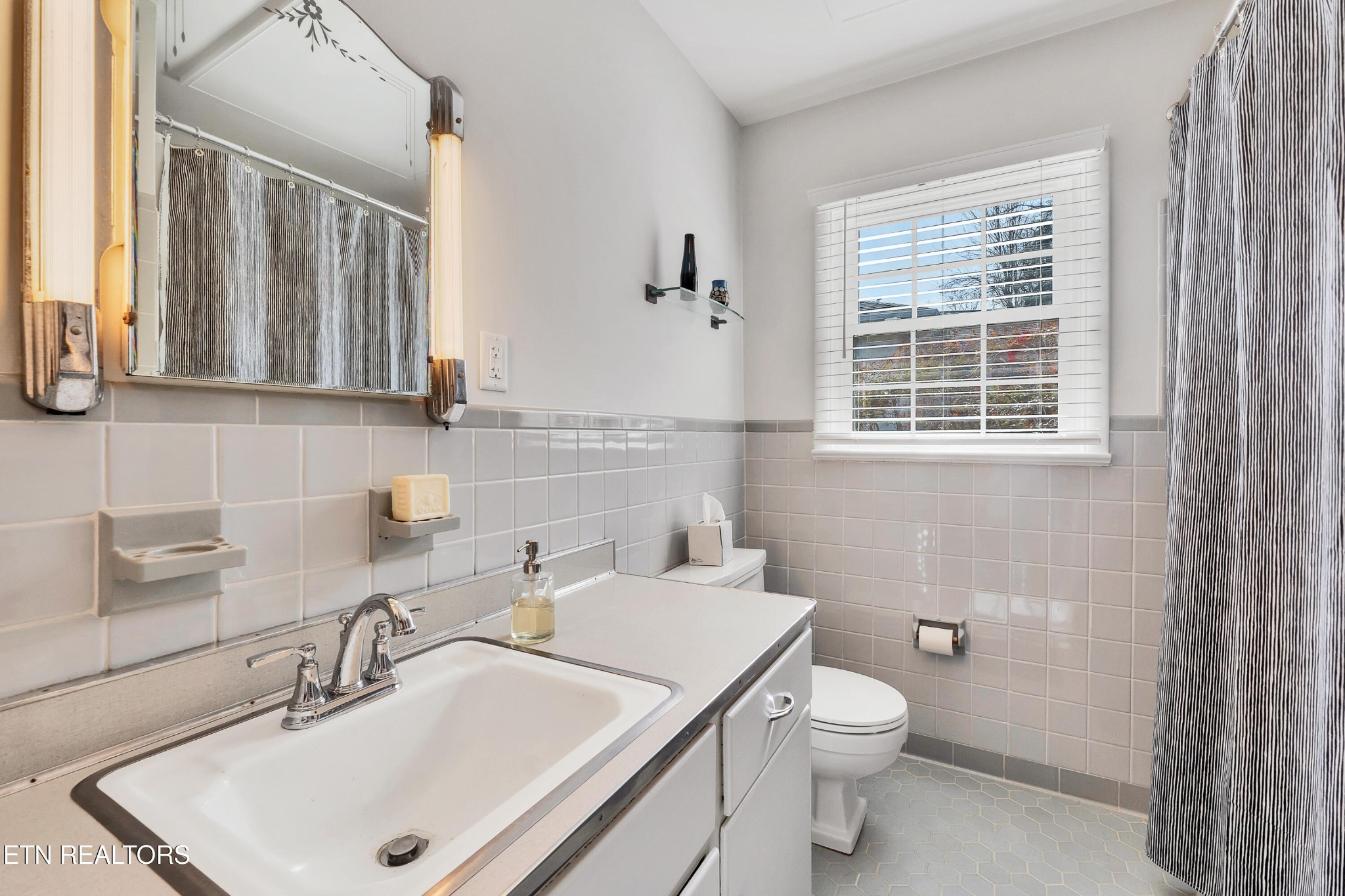 409 Bridge View Lane Knoxville, TN 37914 - Photo 22 of 37 a bathroom with a sink a toilet and a mirror