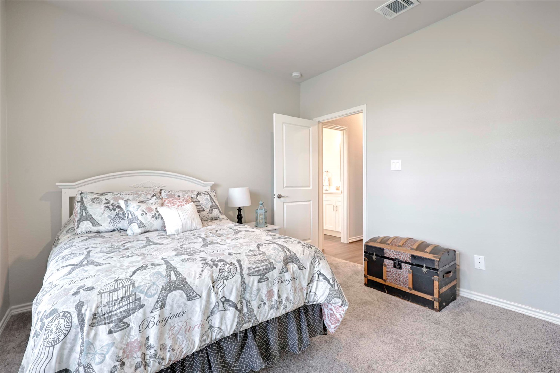 206 East Hinton Road Weimar, TX 78962 - Photo 15 of 22 Bedroom with light carpet and baseboards
