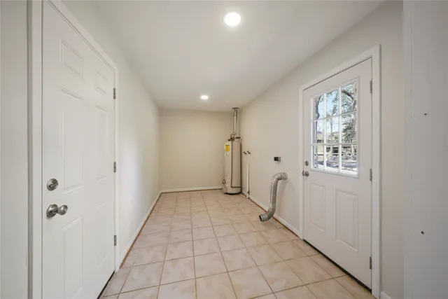 a view of hallway with window