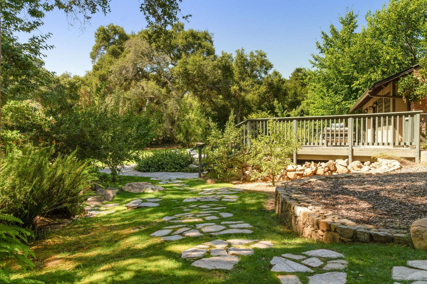 1001 Foothill Road Ojai, CA 93023 - Photo 36 of 50 a garden view with a lake view
