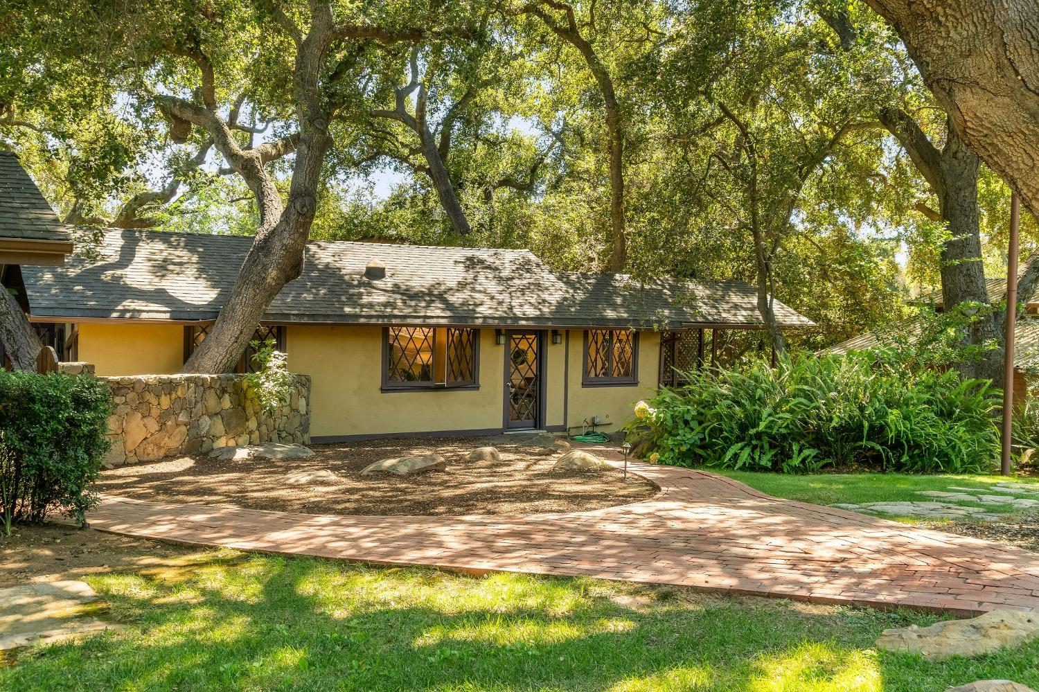 1001 Foothill Road Ojai, CA 93023 - Photo 37 of 50 a view of a yard with a large tree