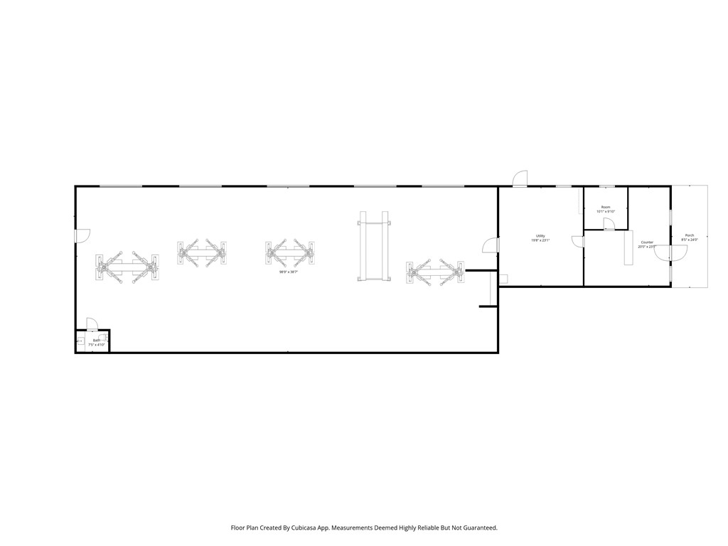 17374 Heavy Chevy Road Siloam Springs, AR 72761 - Photo 40 of 40 Floor plan of 5 bay automotive shop