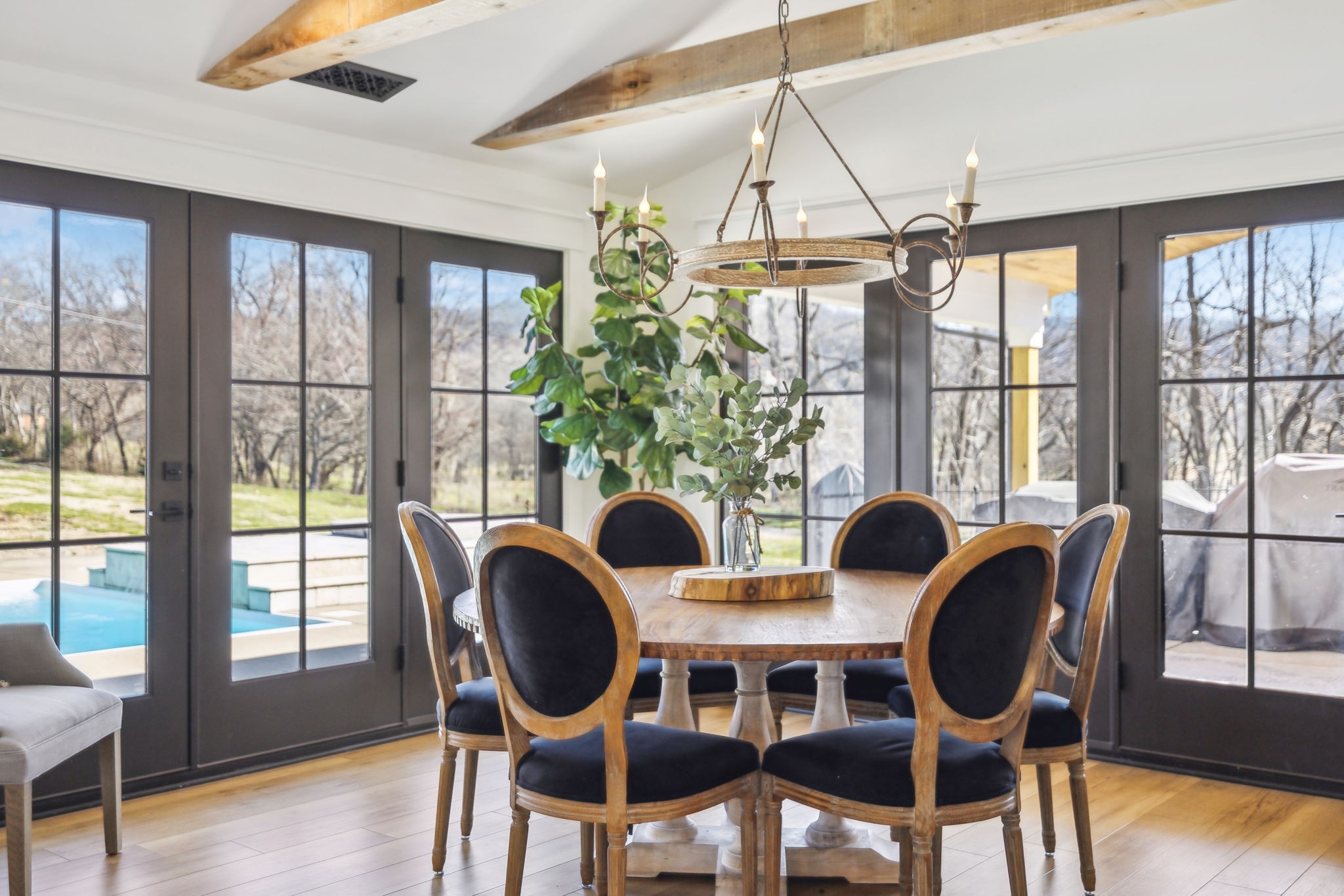 4676 Reed Road Thompson's Station, TN 37179 - Photo 29 of 67 a dining room with furniture window and wooden floor