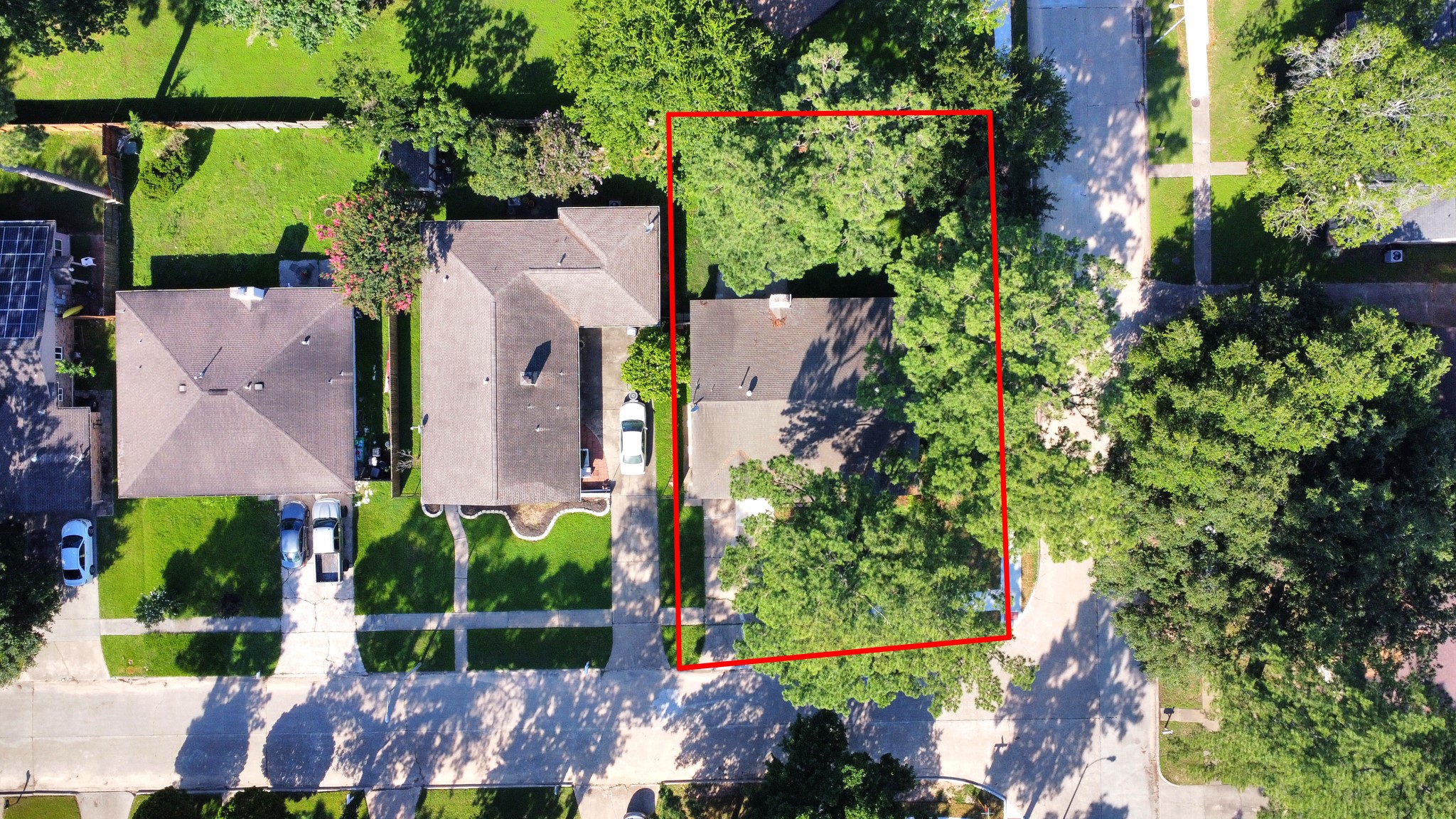 18023 Woodgum Drive Spring, TX 77388 - Photo 35 of 38 an aerial view of a house with a yard and garden