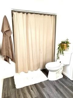 662 Venetia Road Venetia, PA 15367 - Photo 16 of 18 a bathroom with a toilet and a shower curtain
