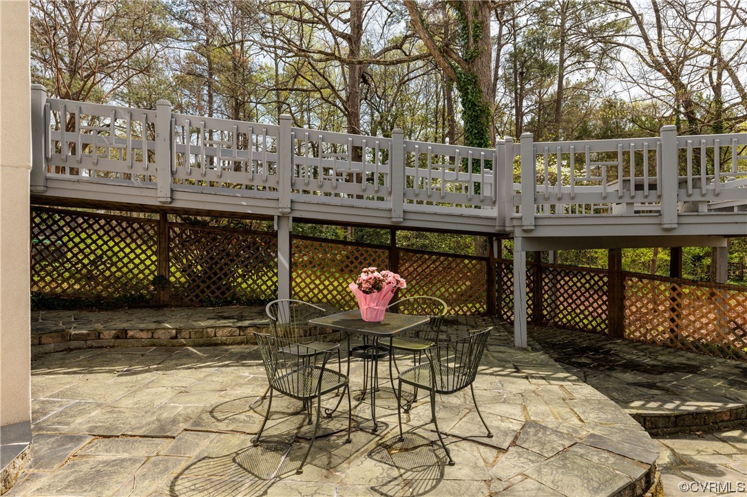 380 Ziontown Road Henrico, VA 23229 - Photo 35 of 44 a view of a chairs and table in the back yard