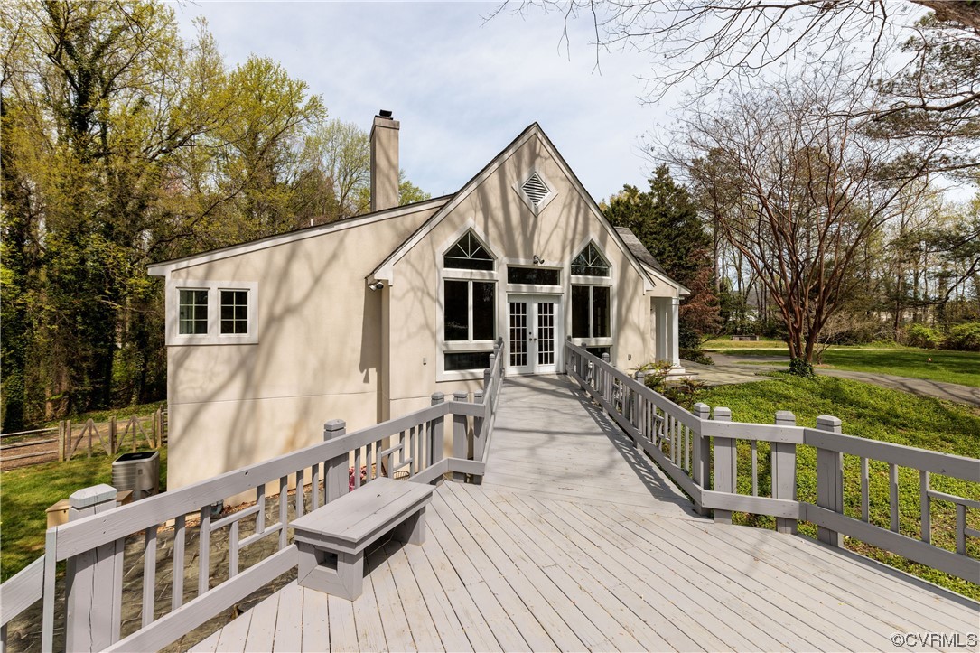 380 Ziontown Road Henrico, VA 23229 - Photo 42 of 44 a view of a house with wooden deck