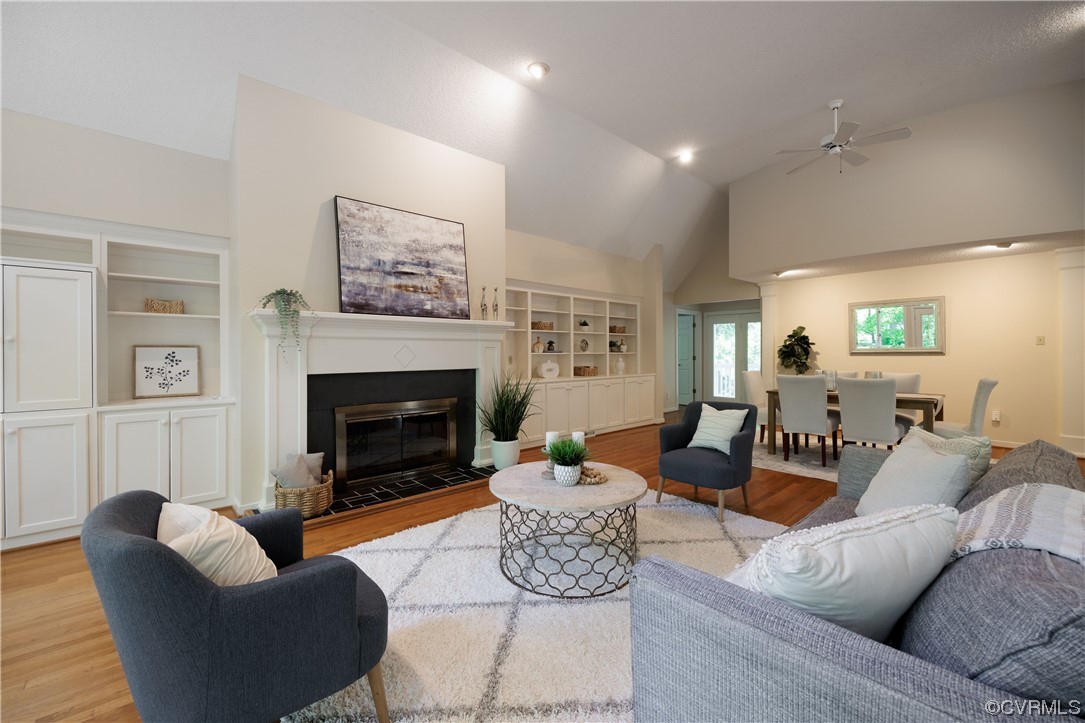 380 Ziontown Road Henrico, VA 23229 - Photo 8 of 44 a living room with furniture and a fireplace