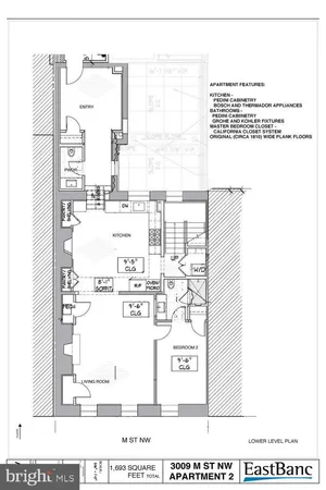 $6,700 | 3009 M Street Northwest, Unit 2, Washington, DC 20007