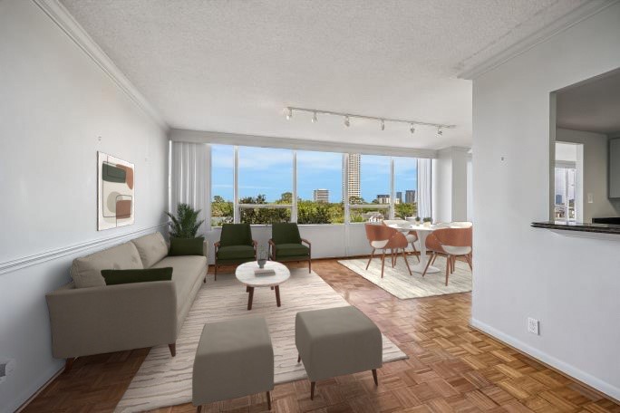 2701 Westheimer Road, Unit 5GH Houston, TX 77098 - Photo 12 of 24 Den or could be used as large dining room with open accerss to kitchen