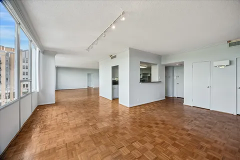 a view of an empty room with window