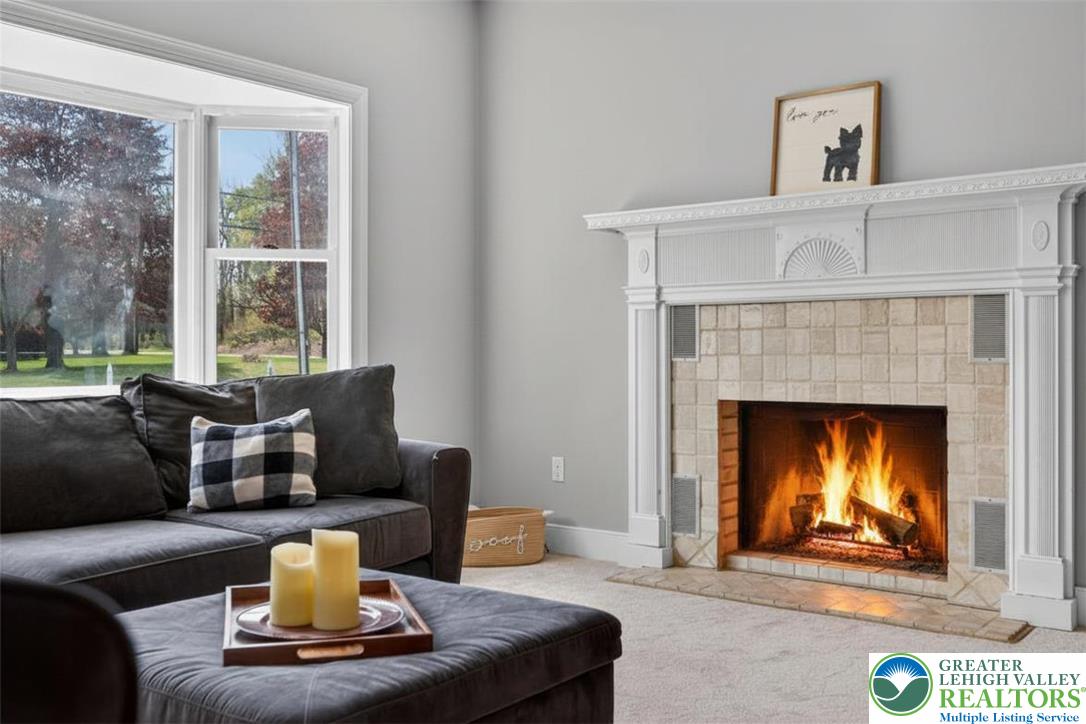 5255 Landis Mill Road Bethlehem, PA 18015 - Photo 19 of 50 a living room with furniture and a fireplace