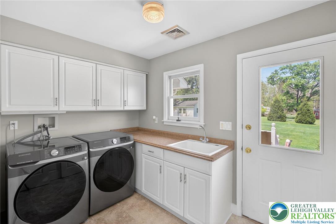 5255 Landis Mill Road Bethlehem, PA 18015 - Photo 25 of 50 a utility room with sink dryer and washer