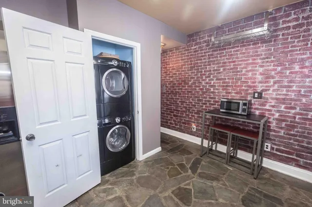 a view of a hallway with entryway