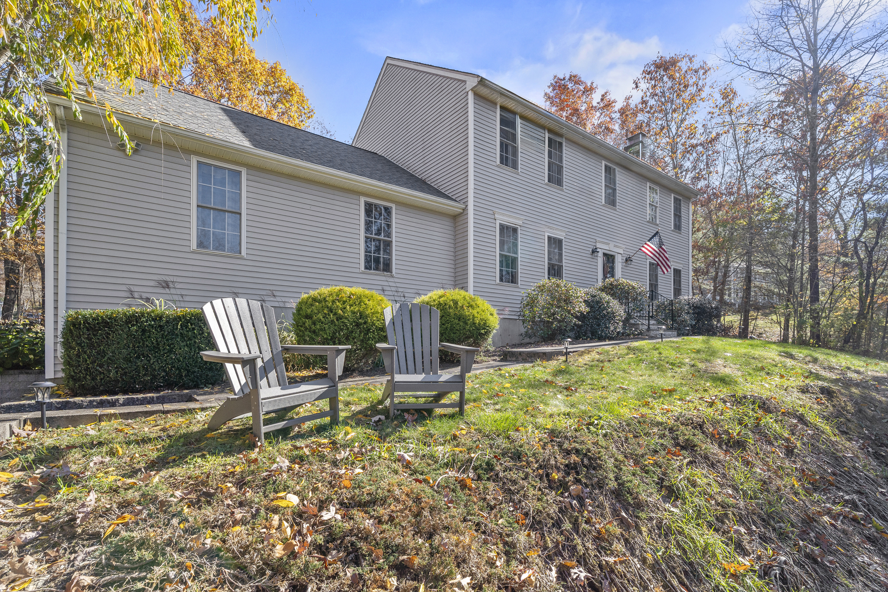 20 Mohegan Lane Hebron, CT 06231 - Photo 1 of 1 a view of backyard with a garden and plants