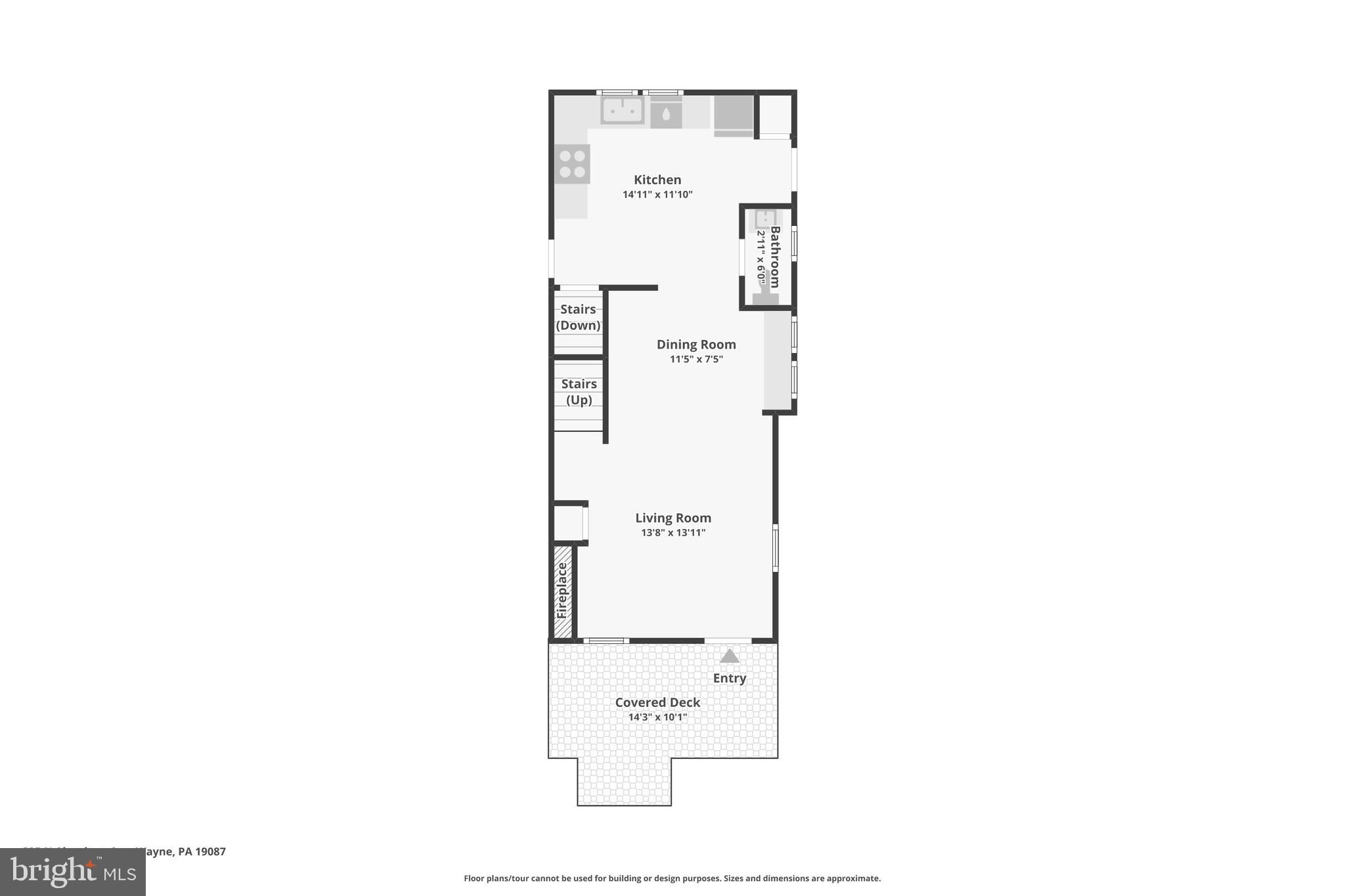205 North Aberdeen Avenue Wayne, PA 19087 - Photo 43 of 46 a picture of a floor plan