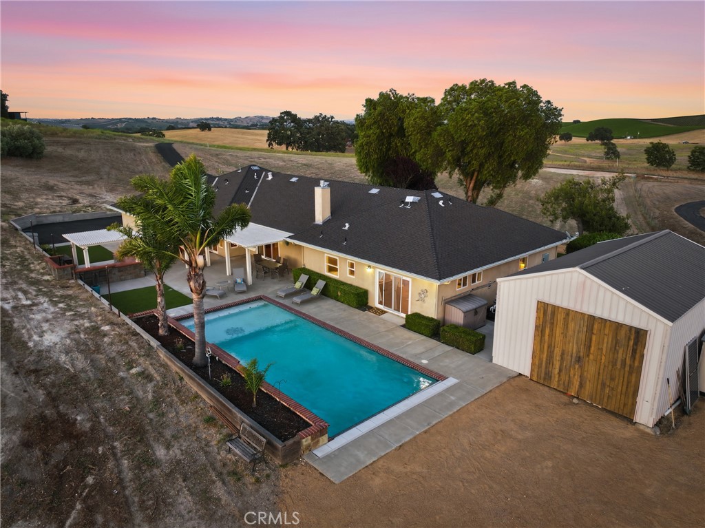 220 Cook Court Templeton, CA 93465 - Photo 38 of 45 aerial view of a house with a yard