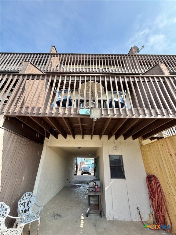 454 15th Street Port O'Connor, TX 77982 - Photo 37 of 45 a view of balcony with outdoor seating