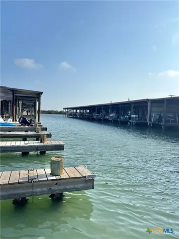 a view of a lake with a terrace