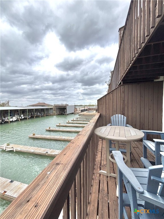 454 15th Street Port O'Connor, TX 77982 - Photo 9 of 45 a balcony with view of swimming pool