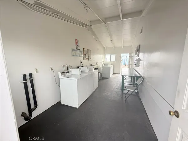 a view of a room with storage and utility